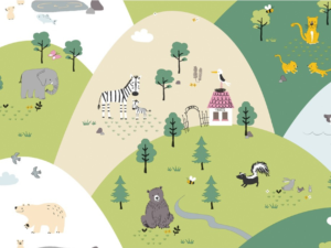 Wallpaper: Dream World - Animal Land  (5157-1)